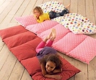 Floor cushions out of pillowcases