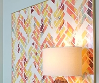 Geometric abstract painting