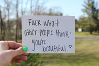 Fuck what people think
