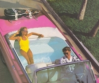 Pink Cadillac with Swimming Pool Backseat