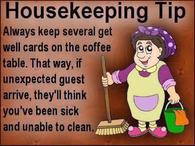 Funny Housekeeping Tip