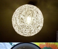 DIY Yarn Chandelier
