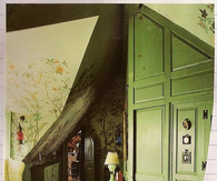 Paint & Wall Stencils on Unique Room Walls