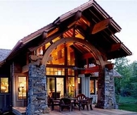 Modern but Rustic Cabin Design