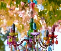 Colorful Crystal Chandelier