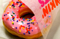Pink icing donut