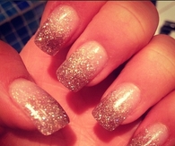 Sparkly glitter nails