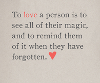 to love a person