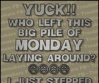 Yuck!!  Who left this big pile of Monday laying around?