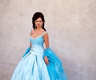 Two Tone Blue Ball Gown