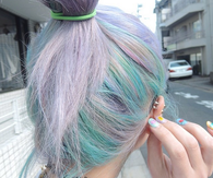 multi colored hair