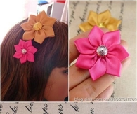 DIY Easy Ribbon Flowers