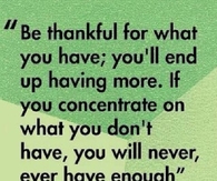 Be Thankful