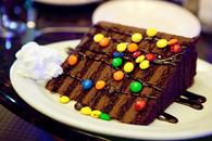 M&M Chocolate Cake