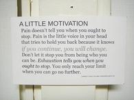A little motivation