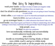 The key to happiness