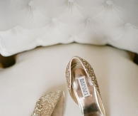 Gold Glitter Pumps