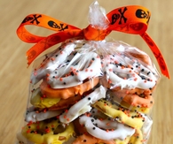 Candy Corn Chocolate Pretzels