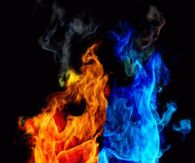 Fire & Water Skull