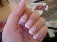 Glitter manicure nails