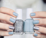 Classy blue nails
