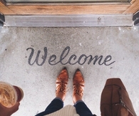 Painted Welcome Sign