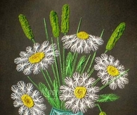 DIY Painted Yarn Wall Art
