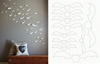 DIY Paper Bat Wall Art