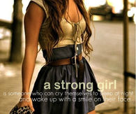 a strong girl