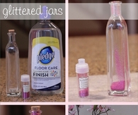 DIY Glittered Jars