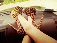Leopard heels