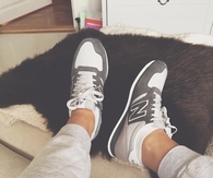 Grey and white new balance