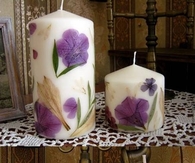 DIY Flower Candles