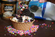 Oreo sprinkled cone cup