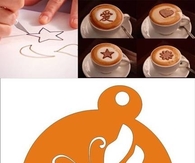 DIY Coffee Art Stencils