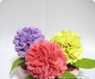 DIY Felt Hydrangea Flower