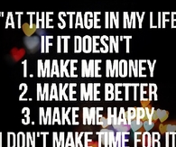 At this stage in my life