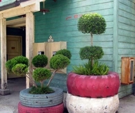 Old Tires Used For Gardening