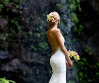 Gorgeous Backless Lace Wedding Gown