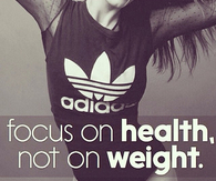 Focus on health, not on weight