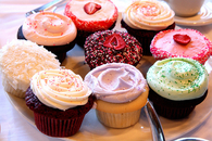 Sprinkled cupcakes