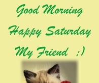 Good Morning Happy Saturday