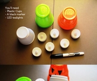 DIY Halloween Candle Cups