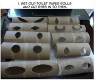DIY Halloween Creep Eyes from Paper Rolls