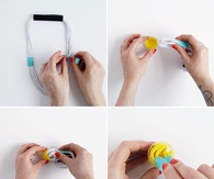 Ombre Wrap Rope Necklace Tutorial