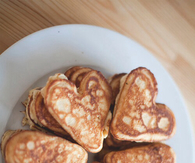 Heart pancakes