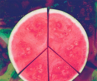 Sliced watermelon