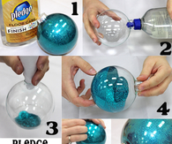 DIY Pledge Glitter Ornament