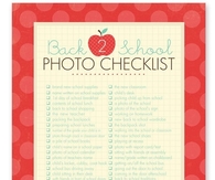 Back to School Photo Checklist