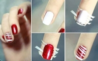 DIY Striped Nails